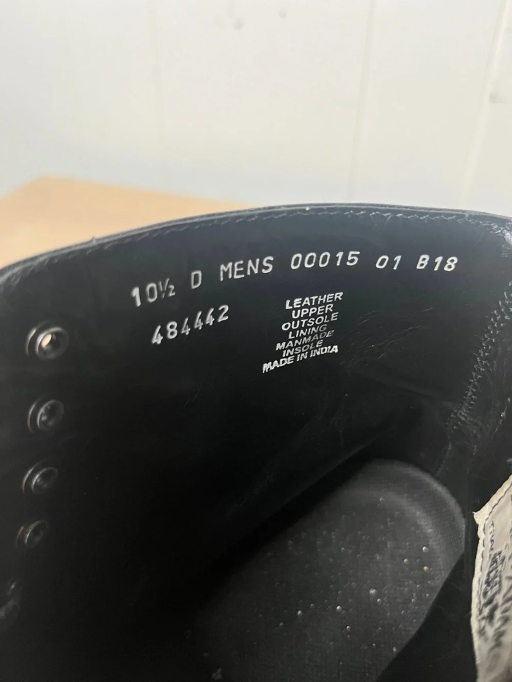 Stacy Adams Madison Cap-Toe Lace-Up Men's Boot Black Leather Size 10.5 D